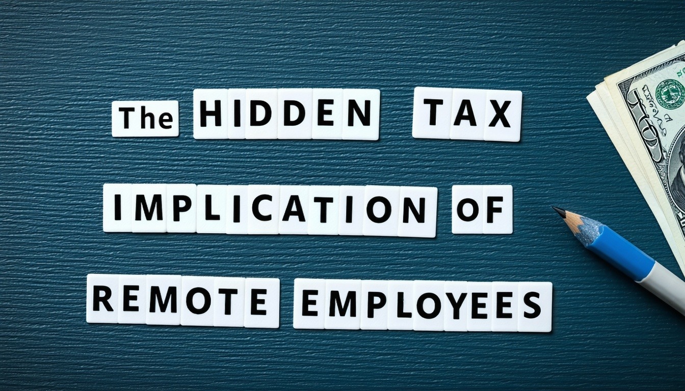hidden tax implications of remote employees spelled across a surface