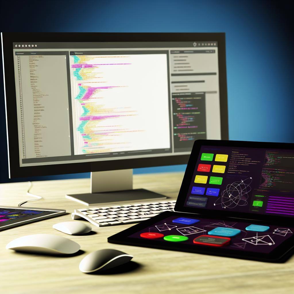 AI generated image of computers